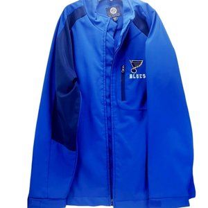 NHL St.Louis Blues Carl Banks Lined Warm  Full Zip Jacket Blue Men’s XL